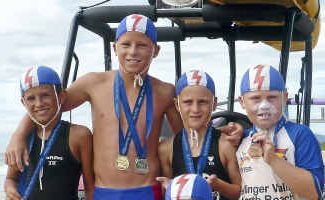 Good things: Bellinger Valley North Beach SLSC juniors put in fine performances for a small club at the Country surf titles. Good things: Bellinger Valley North Beach SLSC juniors put in fine performances for a small club at the Country surf titles.